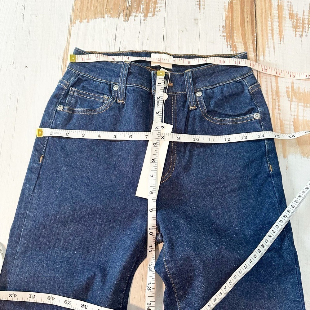 Jonathan Simkhai Standard River High Rise Straight Jean Rin Rinse Size 25 - Picture 8 of 11